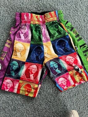 Flow Society Boys Cash Flow ShortColorful Pop Art George Washington